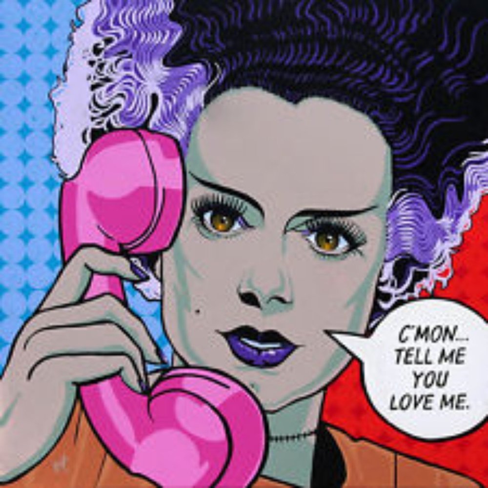 Pop Art Monster Love Mens T-Shirt - Picture 2 of 3